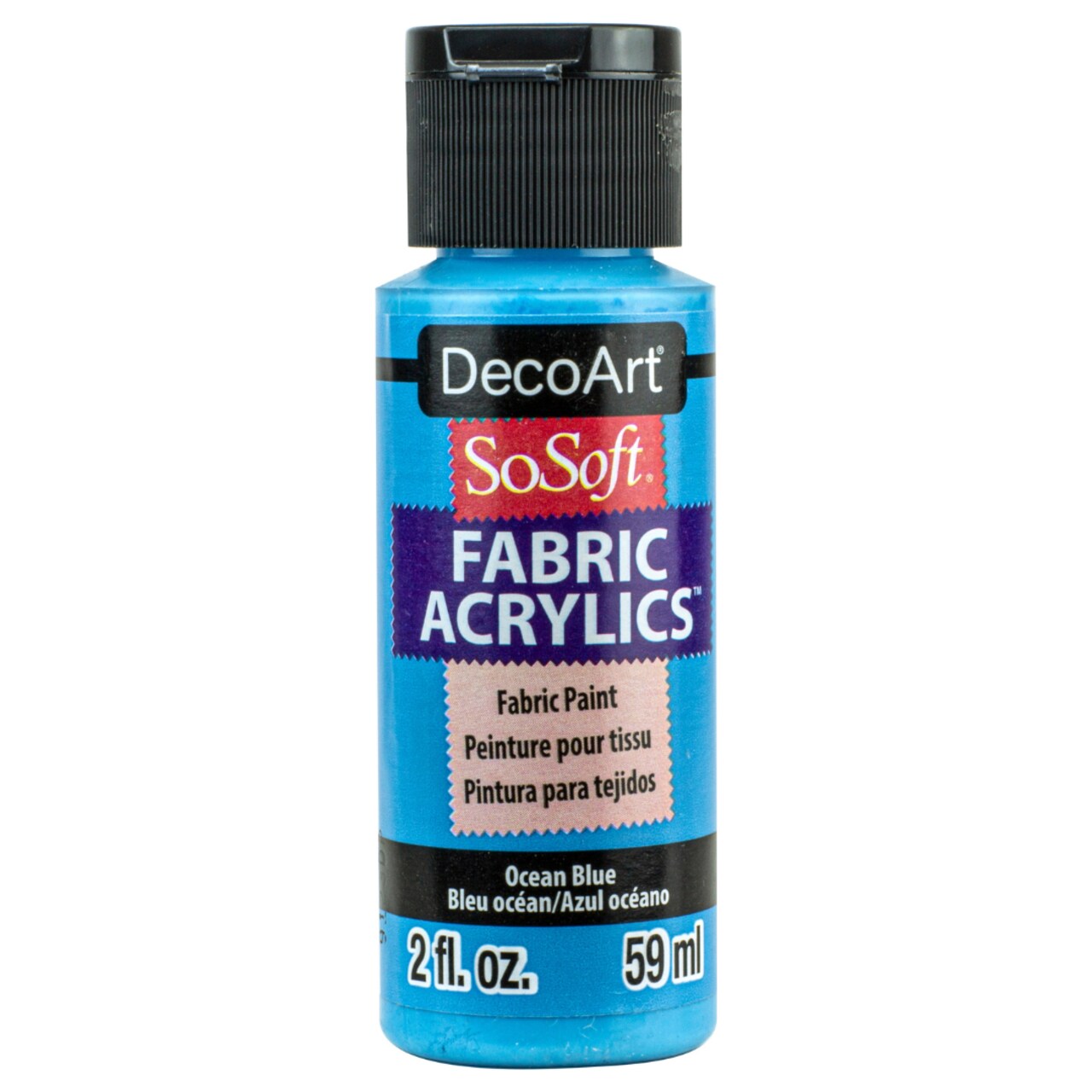 DecoArt SoSoft Fabric Paint 2oz – The Ultimate Soft, Flexible, Machine Washable Acrylic Paint for Clothing, Canvas Shoes, Tote Bags & DIY Crafts